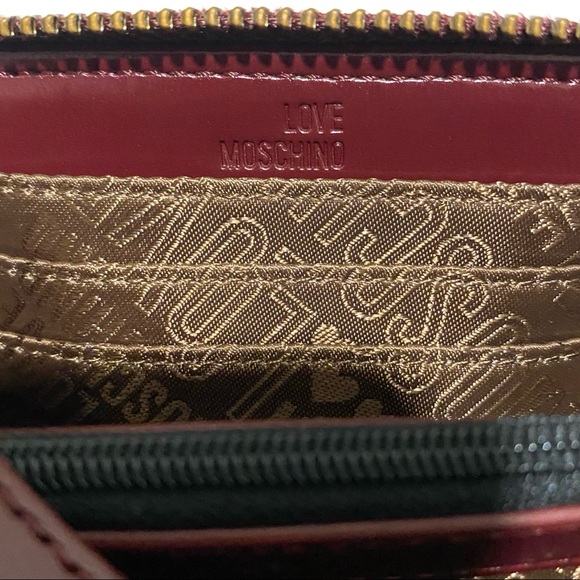 MOSCHINO Love Moschino Gold Logo Zip-Around Wallet 
Authentic NWT - Picture 12 of 15